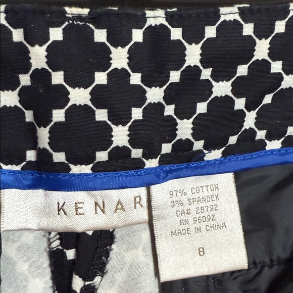 Kenar Black and White Patterned Pants - Picture 2 of 4